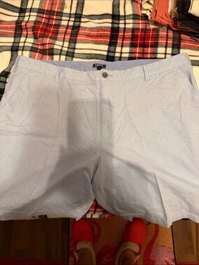 Izod Light Blue Men's Flat Front Casual Shorts
